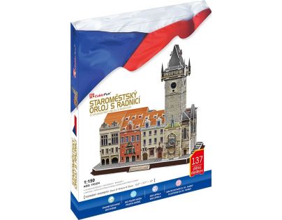 CubicFun 3D Puzzle Staromestský orloj s radnicou 137 dielikov