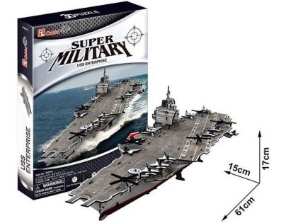 Cubic Fun 3D puzzle Letadlová loď USS Enterprise 121 dílků