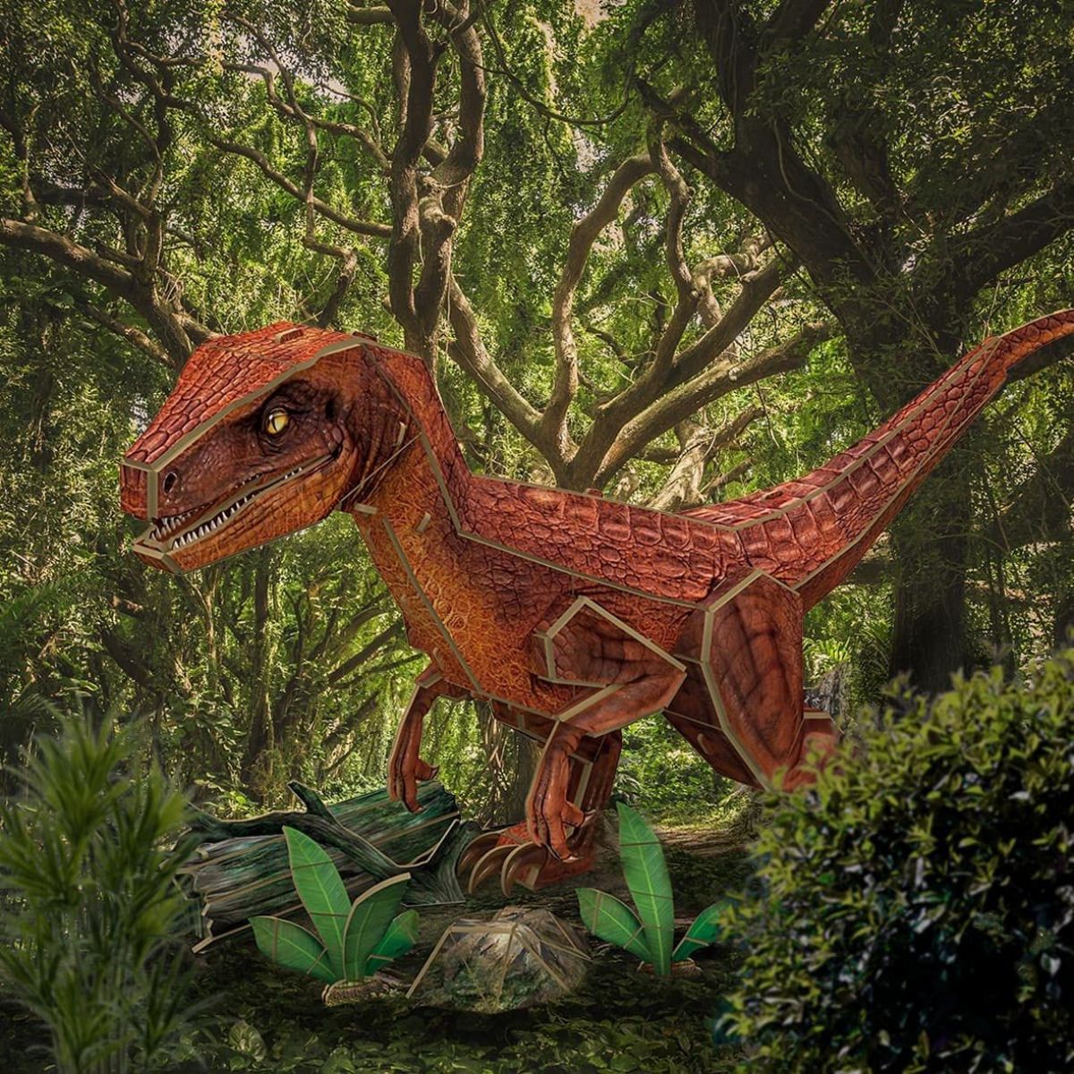 Cubicfun 3D Puzzle Velociraptor 63 dielikov | 4KIDS.sk
