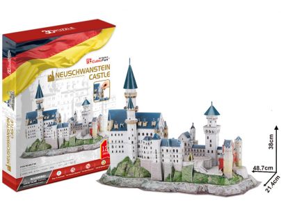 CubicFun 3D Puzzle Zámek Neuschwanstein 128 dílků
