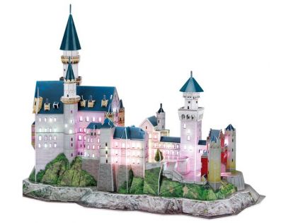 CUBIC FUN 3D puzzle Zámok Neuschwanstein Led 128 ks