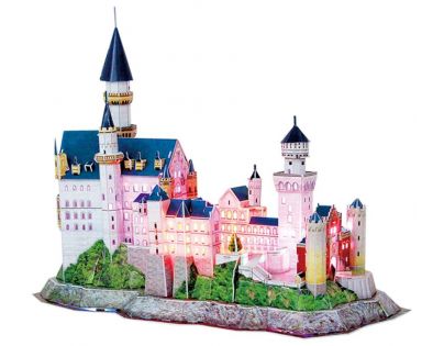 CUBIC FUN 3D puzzle Zámok Neuschwanstein Led 128 ks