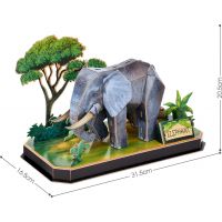 Cubicfun Puzzle 3D Zvierací kamaráti Slon 42 dielikov 2