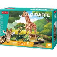 Cubicfun Puzzle 3D Zvierací kamaráti Žirafa 43 dielikov 3
