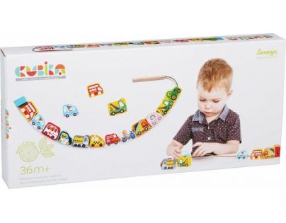Cubika Navliekacie dopravné prostriedky navliekacie set