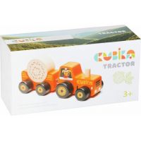Cubika Traktor s vlekom drevená skladačka s magnetom 2