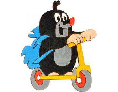 DoDo Krteček Nábytková úchytka Krteček na koloběžce