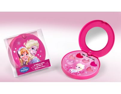 Dárková sada Frozen balzám na rty se zrcátkem a štětcem