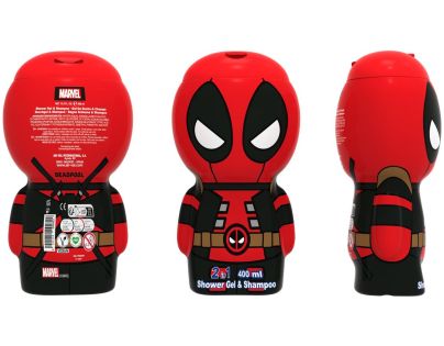 Deadpool sprchový gél a šampón 400 ml 2D