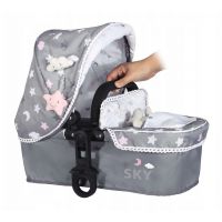 DeCueavas Skládací kočárek pro panenky 3 v 1 SKY-S 3