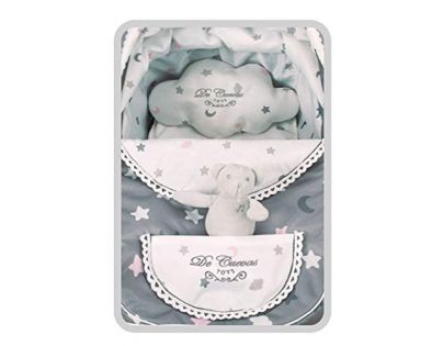 DeCueavas Skládací kočárek pro panenky 3 v 1 SKY-S