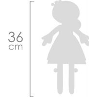 DeCuevas Plyšová bábika Provenza 36 cm s kolískou 4