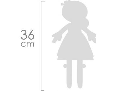 DeCuevas Plyšová bábika Provenza 36 cm s kolískou