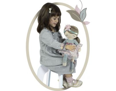 DeCuevas Plyšová bábika Provenza 36 cm s kolískou