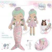 DeCuevas Plyšová bábika 2v1 Ocean fantasy 36 cm 3