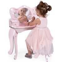 DeCuevas 55534A Drevený toaletný stolík so zrkadlom a drevenou stoličkou Magic Maria - Poškodený obal 3