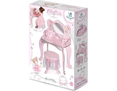 DeCuevas 55534A Drevený toaletný stolík so zrkadlom a drevenou stoličkou Magic Maria - Poškodený obal