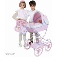 DeCuevas Skladací kočík pre bábiky s taškou Gala ružový 81 cm 2