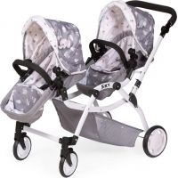 DeCuevas 80335 Skladací kočík pre dvojičky bábiky 3 v 1 s batôžkom SKY 2020 - 81 cm 2