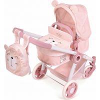 DeCuevas Skladací kočík pre bábiky 3 v 1 s batôžkom Little Pet 2020 - 70 cm DeCuevas Skladací kočík pre bábiky 3 v 1 s batôžkom Little Pet 2020 - 70 cm