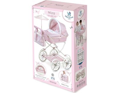 DeCuevas Skladací kočík pre bábiky s taškou a doplnkami Niza - 81 cm
