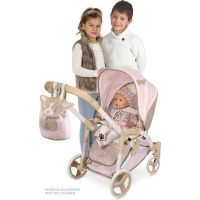 DeCuevas Skladací kočík pre bábiky 3 v 1 s prenosnou taškou Didi 2021 75 cm 2