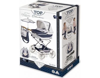 DeCuevas Skladací kočík pre bábiky Reborn so slnečníkom a doplnky Top Collection 2020 - 90 cm - Poškodený obal