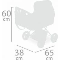 DeCuevas 85039 Skladací kočík pre bábiky s batôžkom Little Pet 2020 60 cm 4