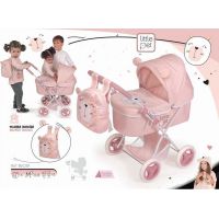 DeCuevas 85039 Skladací kočík pre bábiky s batôžkom Little Pet 2020 60 cm 2
