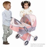 DeCuevas Skladací kočík pre bábiky s taškou Funny ružový 60 cm 3