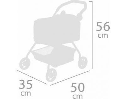 DeCuevas Môj prvý kočík pre psíka s doplnkami Little Pet 2020 - 56 cm