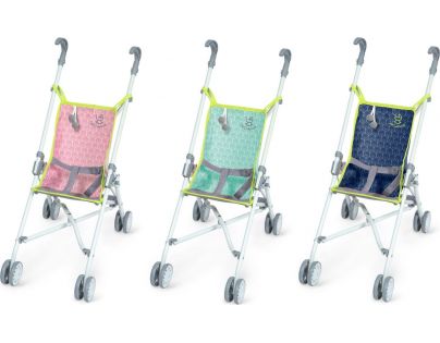 DeCuevas Skladací kočík pre bábiky golfové palice modré 56 cm