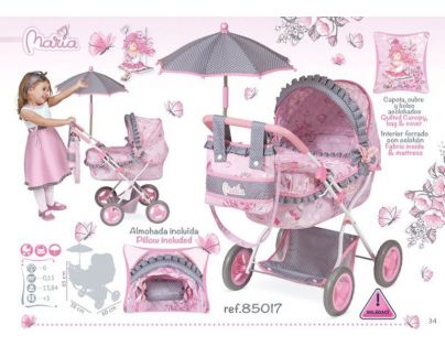 DeCeuvas Toys hlboký s dáždnikom Maria