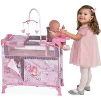 DeCuevas Postýlka pro panenky s 5 funkčními doplňky Maria 2017 2