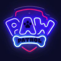 Forever Dekoratívne LED neón Paw Patrol Logo 2