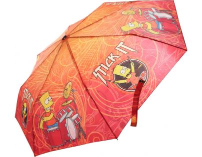 Deštník Simpsonovi skládací červený