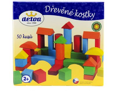 Detoa Drevené kocky 50 ks