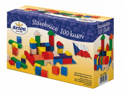 Detoa Kocky stavebnica drevo 100 ks
