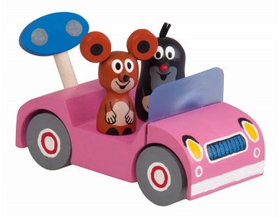 Detoa Krtko na výlete ružové auto