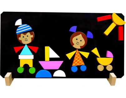 Detoa Puzzle magnetické Deti 40 dielikov
