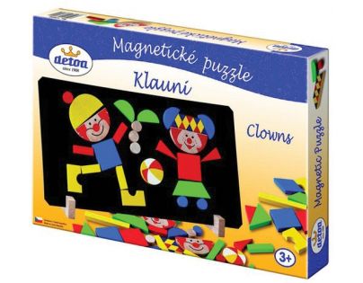 Detoa magnetické puzzle Klauni