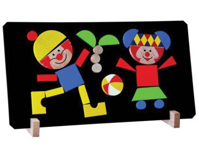 Detoa magnetické puzzle Klauni