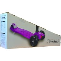 Detská trojkolesová svietiaca kolobežka - červená - Poškodený obal 2