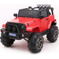 Made Detské elektrické auto 2,4 Ghz magnetické dvere MP3 prehrávač s rádiom červené Made Detské elektrické auto 2,4 Ghz magnetické dvere MP3 prehrávač s rádiom červené