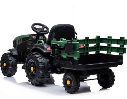 Made Detský elektrický traktor s prívesom 12V dva motory MP3