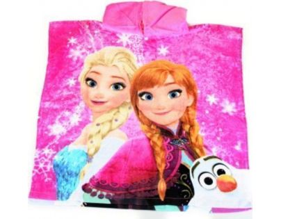 Dětské pončo osuška Frozen růžové