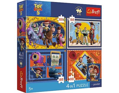 Detské Puzzle Premium Kids Disney Toy Story 4x88 dielikov
