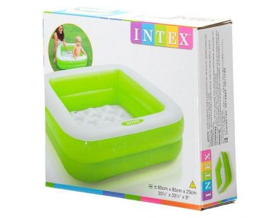 Intex 57100 Detský bazénik štvorec zelený