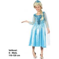 Dětský karnevalový kostým Ledová princezna 110 - 120 cm