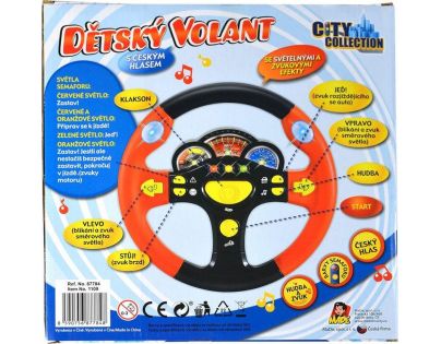 Made Detský hovoriaci volant červený